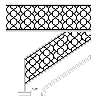 OEM / ODM Garden Aluminum Privacy Fence Durability And Corrosion Resistance